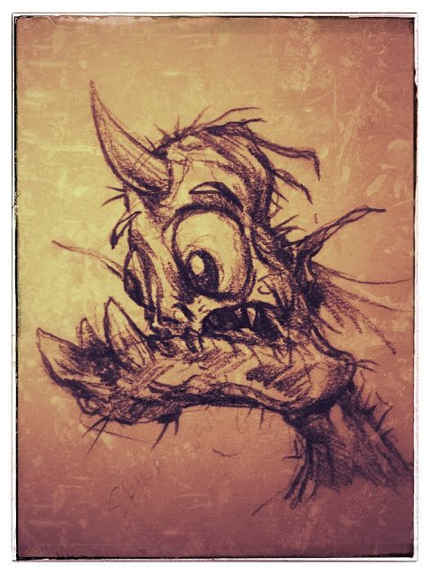 480x640 mike's art blog - Monster Teeth Drawing