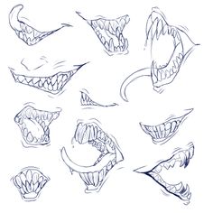 Monster Teeth Drawing at PaintingValley.com | Explore collection of ...