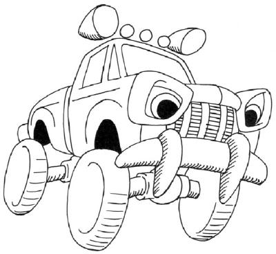 400x367 new cartoon monster truck drawing pictures - Monster Truck Drawing