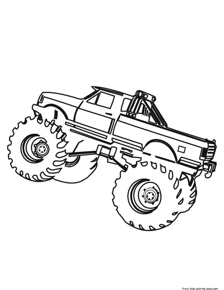 Monster Truck Drawing at PaintingValley.com | Explore collection of ...