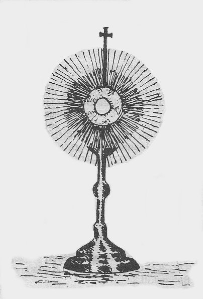 404x596 St Mary's College Knockbeg Carlow - Monstrance Drawing