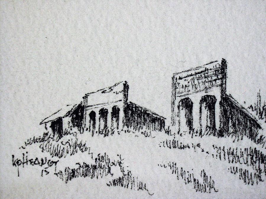 900x675 pioneer ghost town montana drawing - Montana Drawing