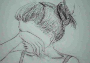300x210 sad mood pencil sketches - Mood Drawings