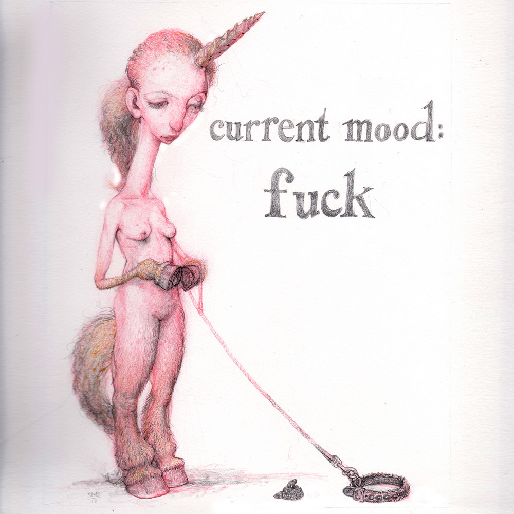 1000x1000 sad unicorns - Mood Drawings