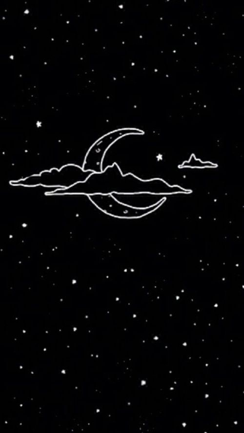 500x889 Images About Tumblr On We Heart It See More About Tumblr - Moon And Stars Drawing Tumblr