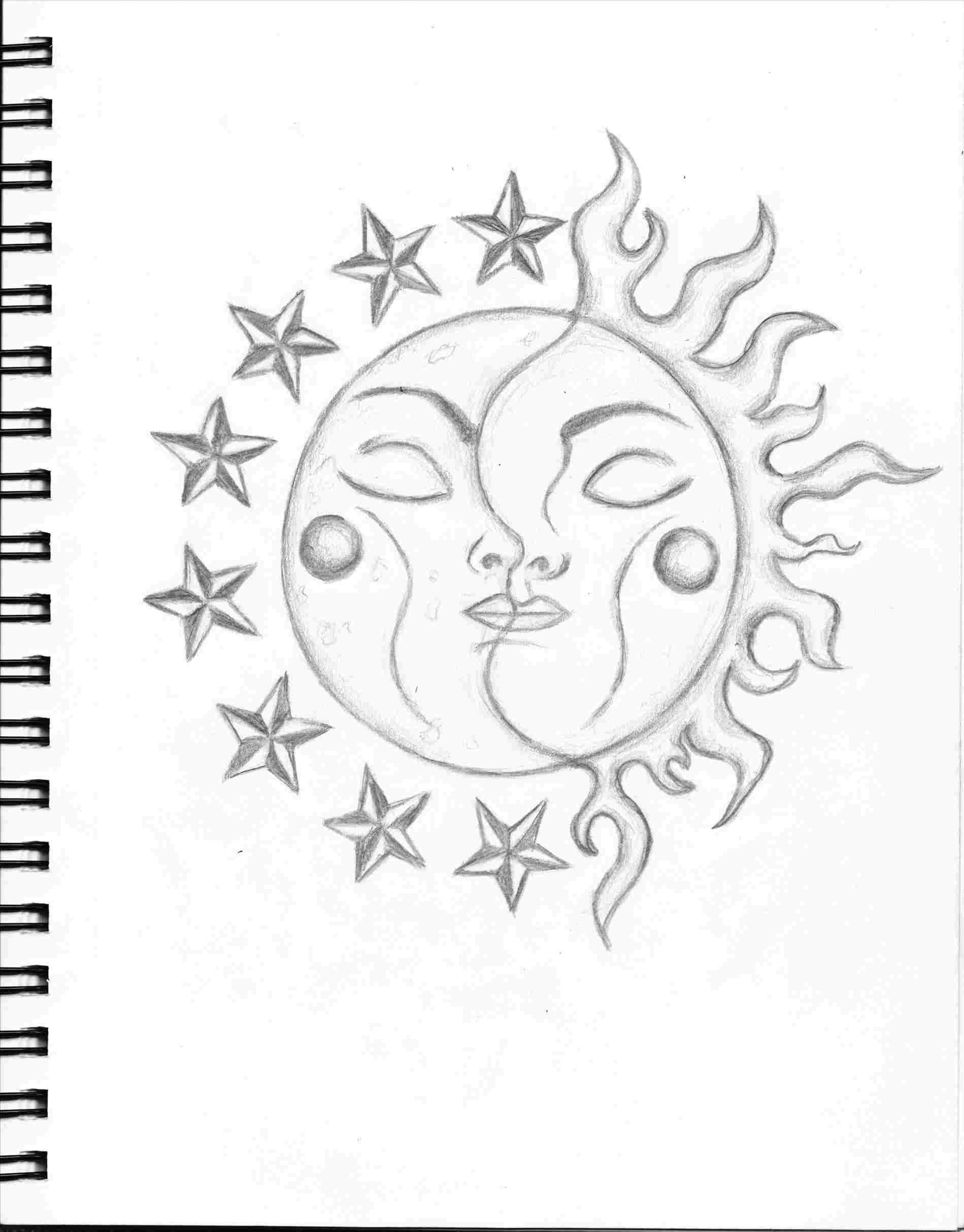 1899x2428 stars pencil drawing tumblr - Moon And Stars Drawing Tumblr