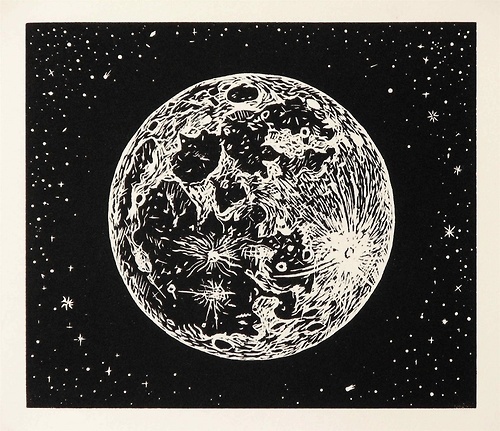 500x431 Shared - Moon And Stars Drawing Tumblr