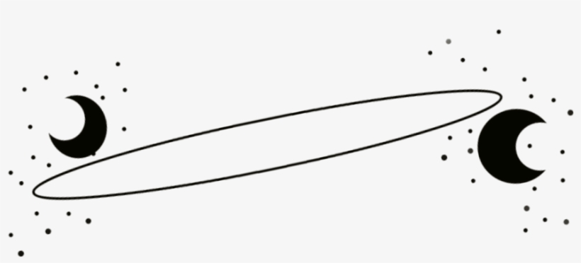 820x372 crown stars moon crowns star moons black tumblr png - Moon And Stars Drawing Tumblr
