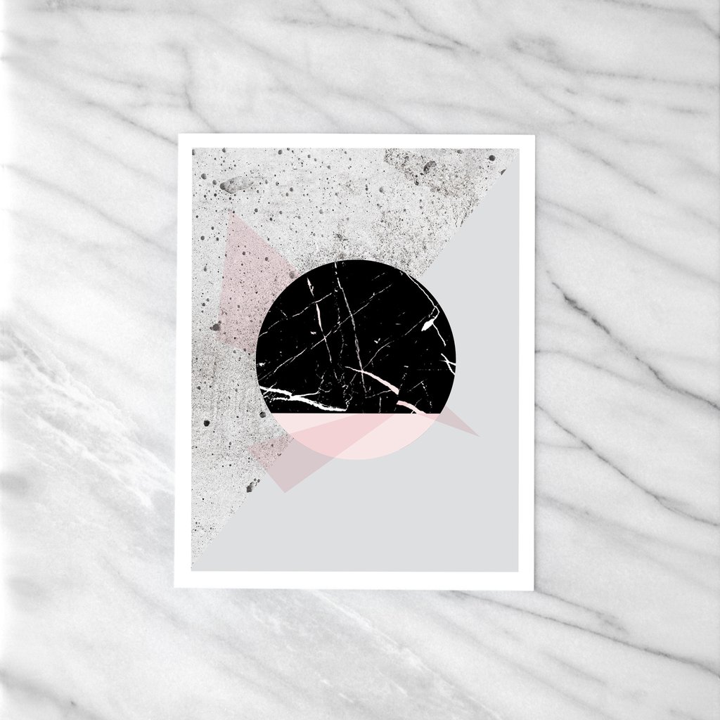 1024x1024 Marble Moon Art Print Melo Co - Moon Art Drawing