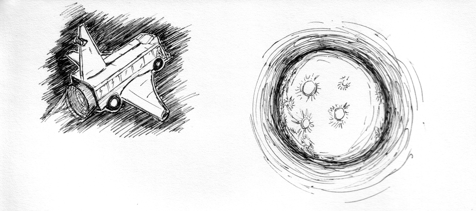 1672x740 Richard Mclean Art Fly Me To The Moon - Moon Art Drawing