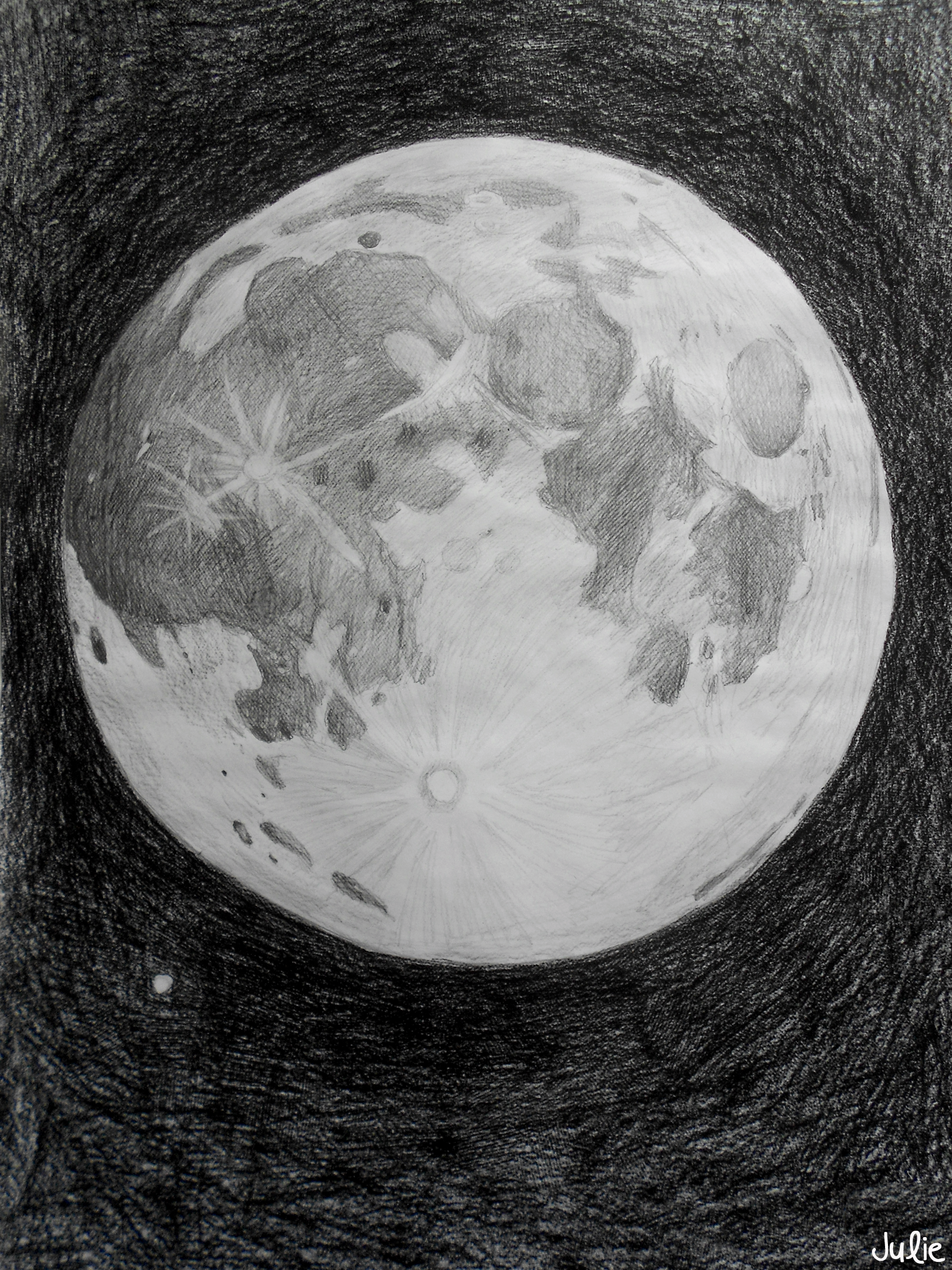 Луна рисунок