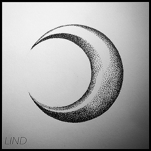 500x500 Crescent Moon Drawings - Moon Art Drawing