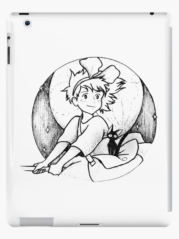 750x1000 kiki's delivery service moon drawing ipad cases skins - Moon Drawing