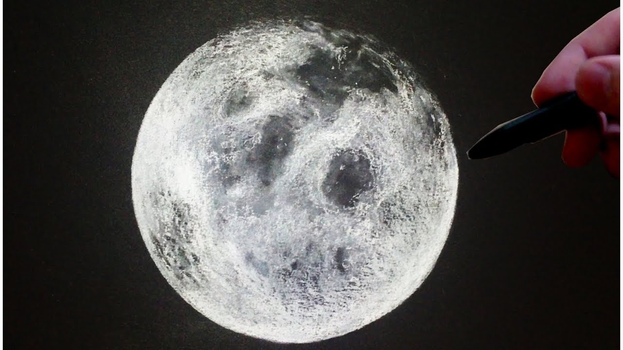 1280x720 Moon Drawing - Moon Drawing