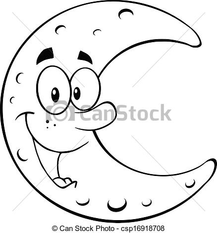 438x470 Moon Drawing Cartoon - Moon Drawing Cartoon