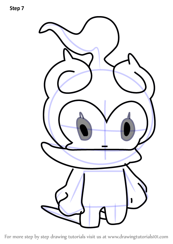 602x848 Learn How To Draw Marshadow From Pokemon Sun And Moon Sun - Moon Drawing Easy