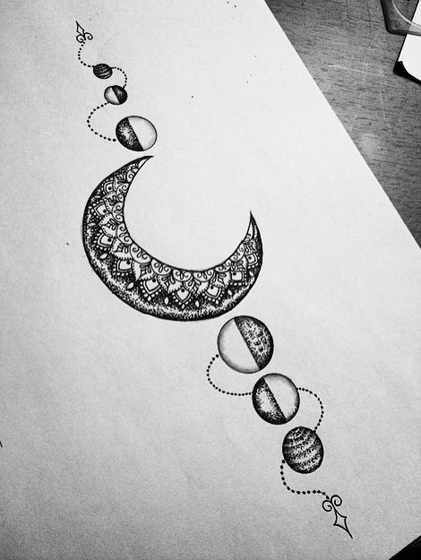 470x625 image in arte collection - Moon Drawing Images