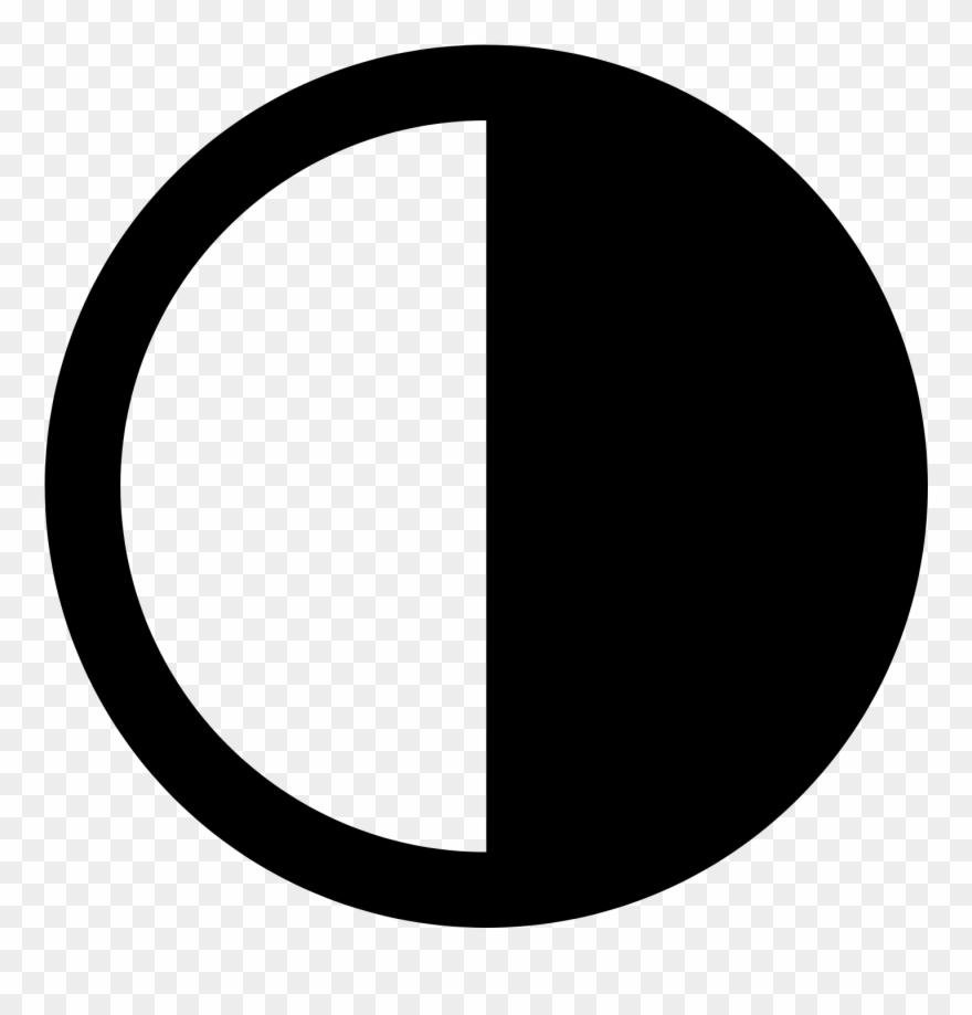 880x919 third quarter clipart - Moon Drawing Images