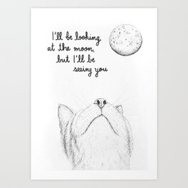 264x264 Moon Drawing Art Prints - Moon Drawing Pictures