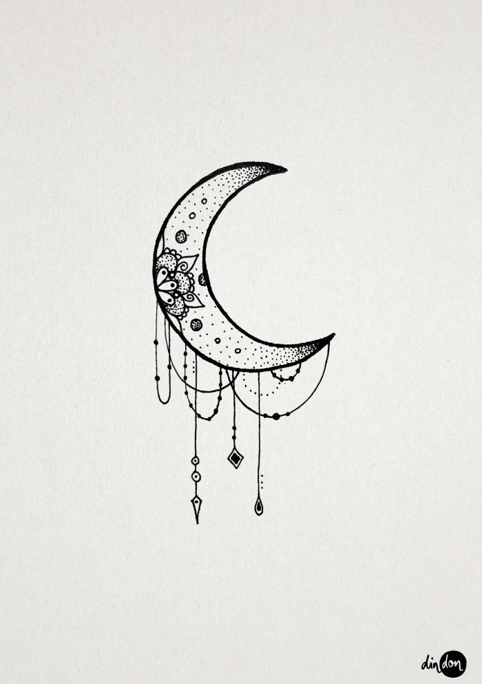 700x993 moon tattoos tattoos, moon tattoo designs, tattoo designs - Moon Drawing Tattoo