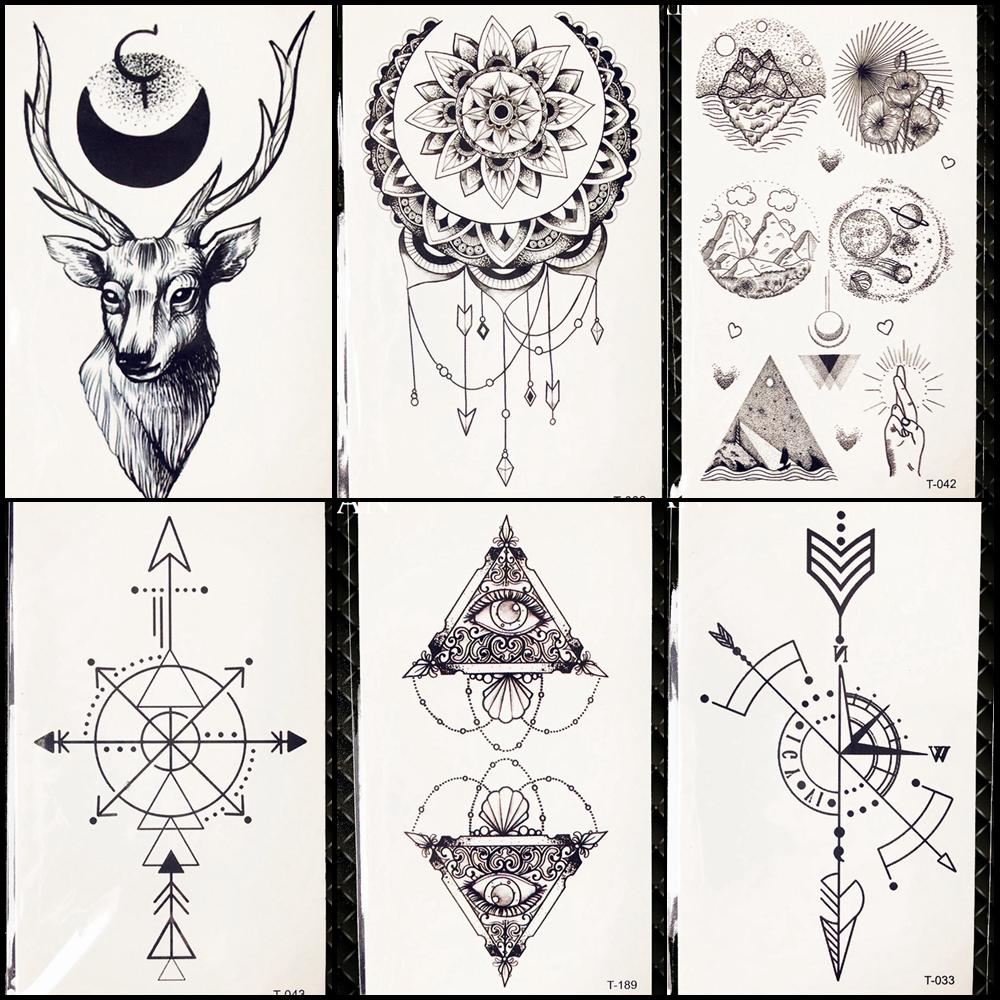 1000x1000 charm black moon temporary tattoo pencil sketches deer bracelet - Moon Drawing Tattoo