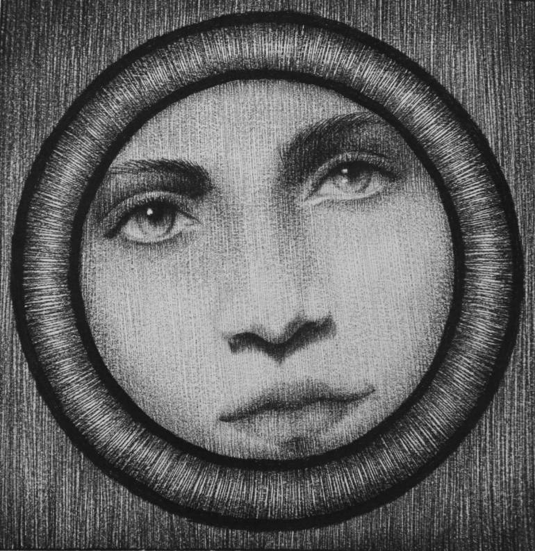 770x793 Moon Face Drawing - Moon Face Drawing
