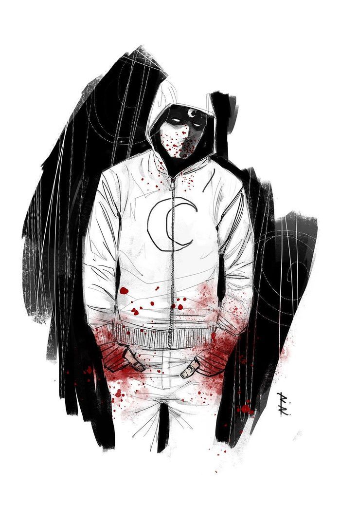 736x1041 moon knight - Moon Knight Drawing