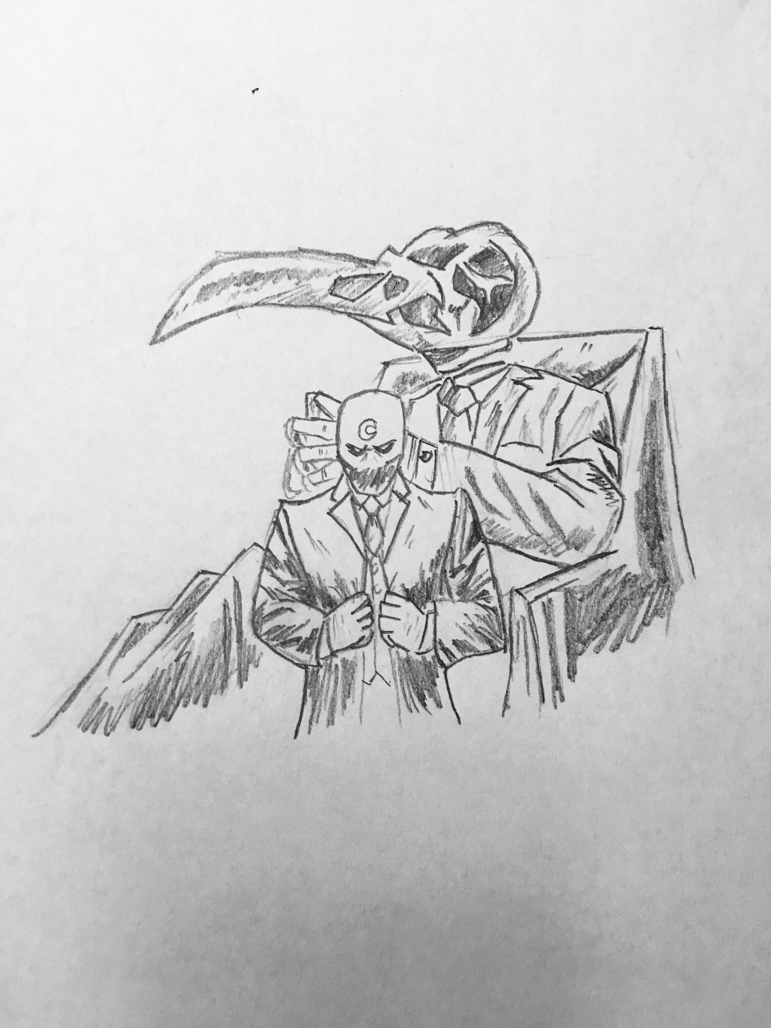 3024x4032 moon knight drawing ray clement marvel - Moon Knight Drawing