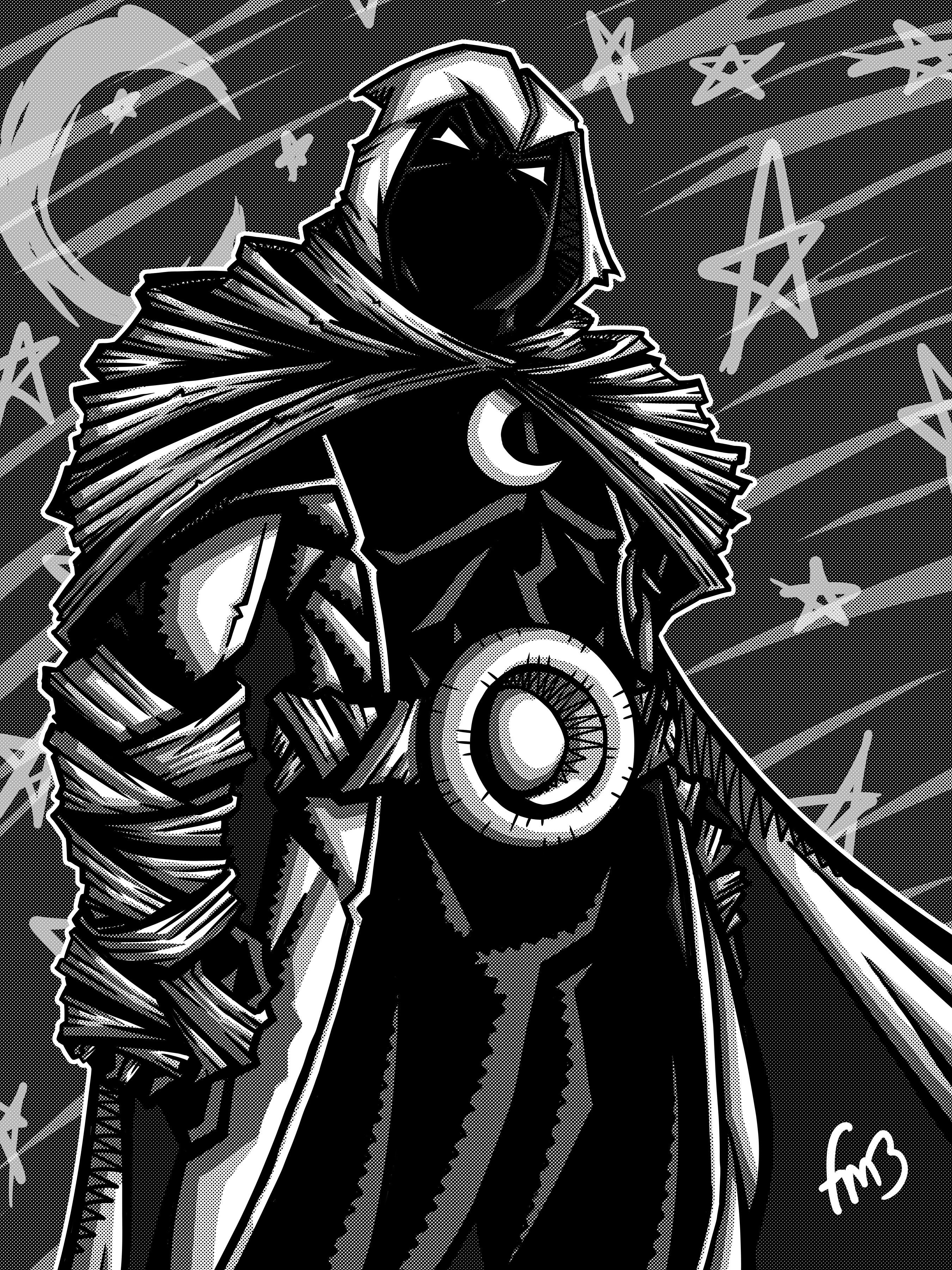 2700x3600 yesterday seemed like a moon knight drawing kind of day - Moon Knight Drawing