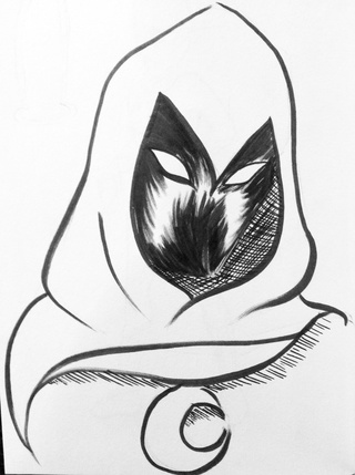 320x429 Moonknight Drawings On Paigeeworld Pictures Of Moonknight - Moon Knight Drawing