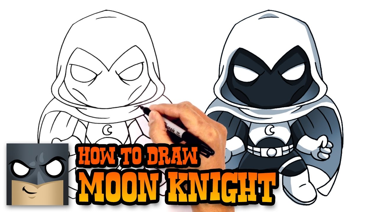 1280x720 how to draw moon knight marvel comics - Moon Knight Drawing
