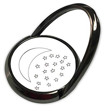 355x355 Cherylsart Stars - Moon Outline Drawing