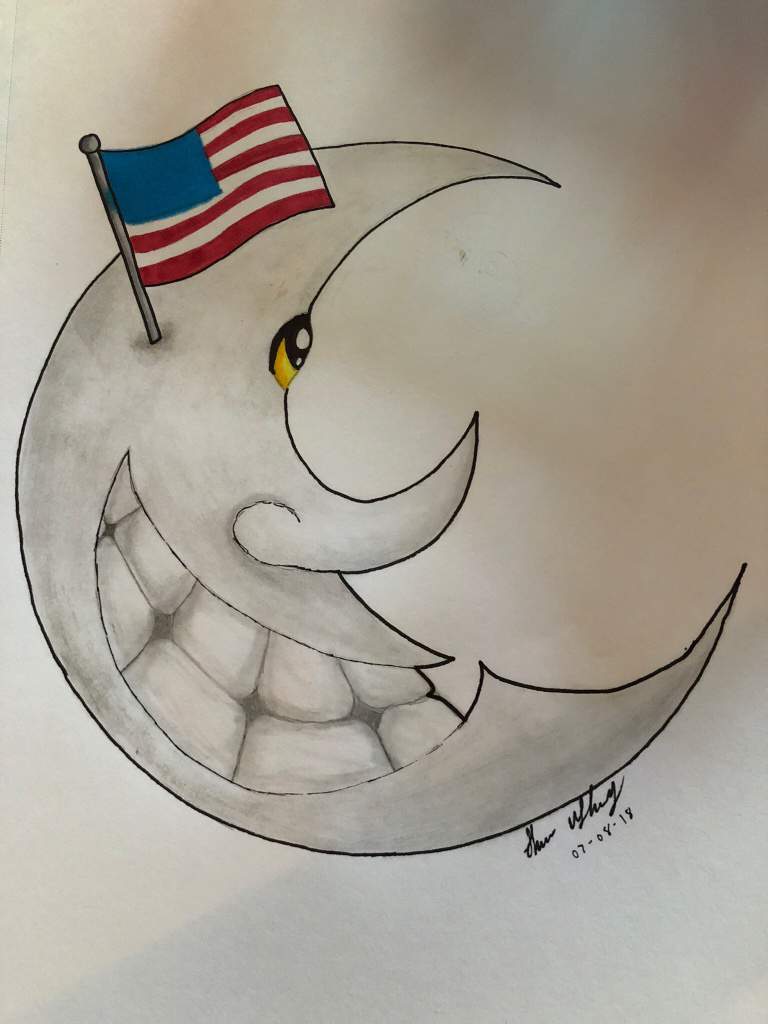 768x1024 moon pencil sketch copic marker flageye art amino - Moon Pencil Drawing