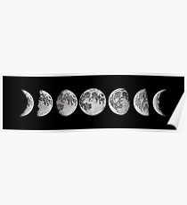 210x230 Moon Phases Drawing Posters Redbubble - Moon Phases Drawing