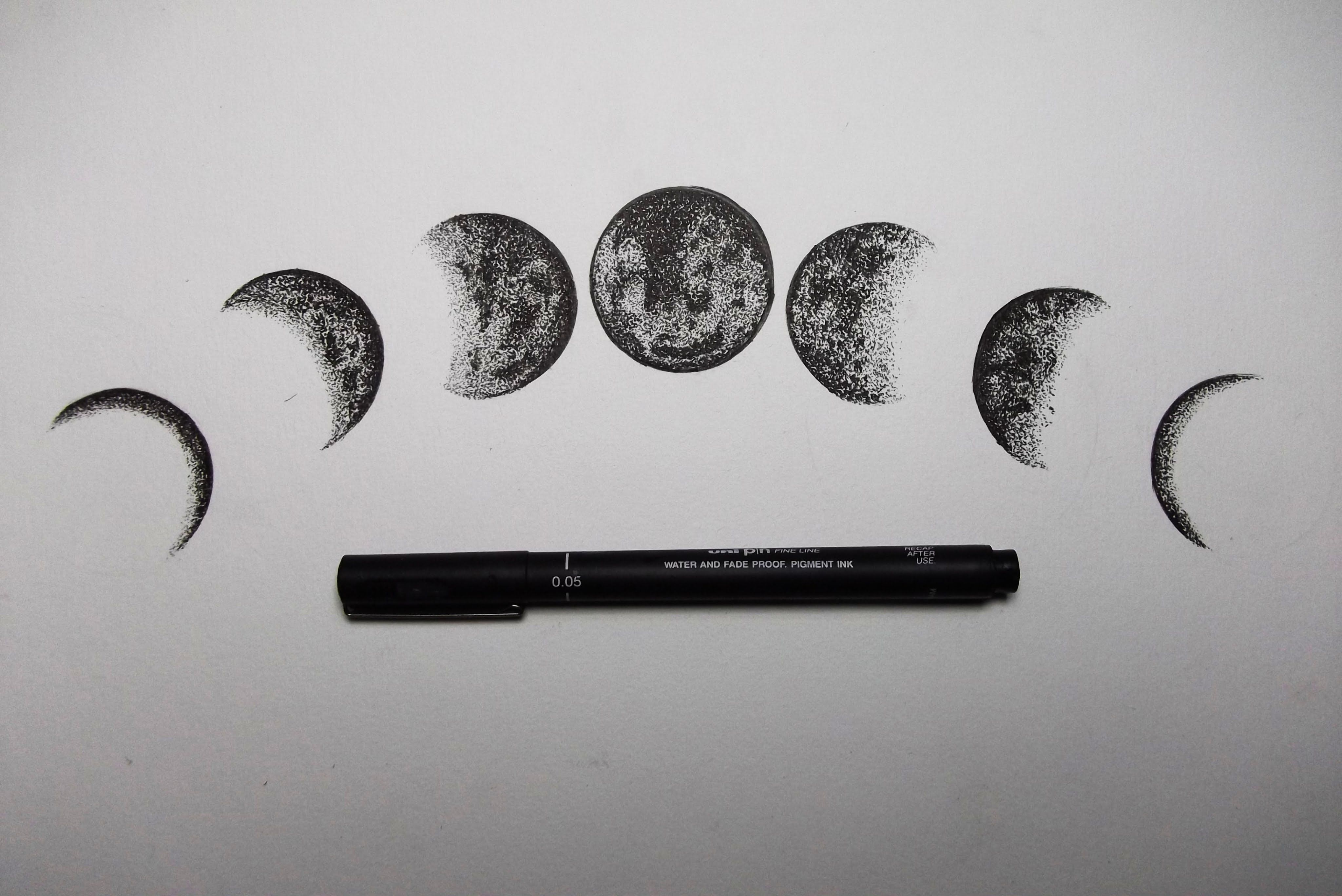 4096x2736 Project Moon Phases, Body Art Tattoos - Moon Phases Drawing