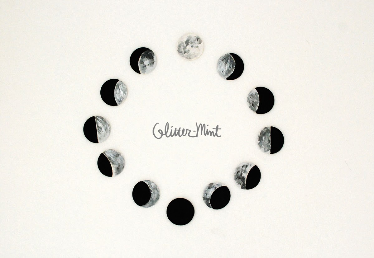 1200x829 Diy Moon Phase Wall Clock - Moon Phases Drawing