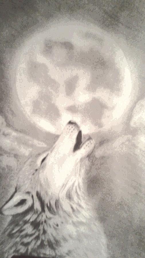 506x900 Moonlight Drawing - Moonlight Drawing