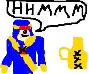 300x250 cyclops contemplates an old timey moonshine jug drawing - Moonshine Jug Drawing