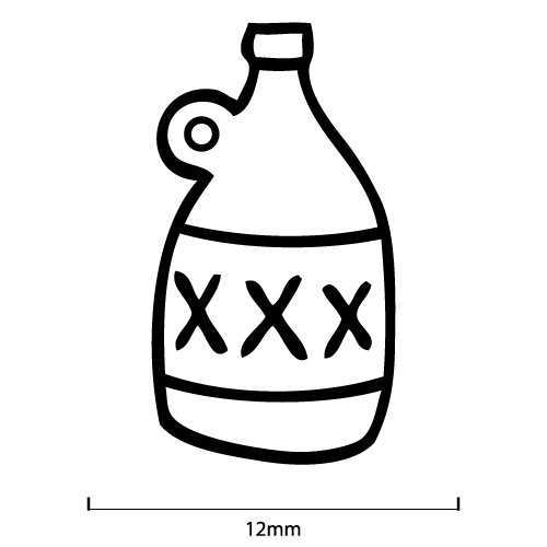500x500 large moonshine jug stamp metal pressions large stamp set - Moonshine Jug Drawing