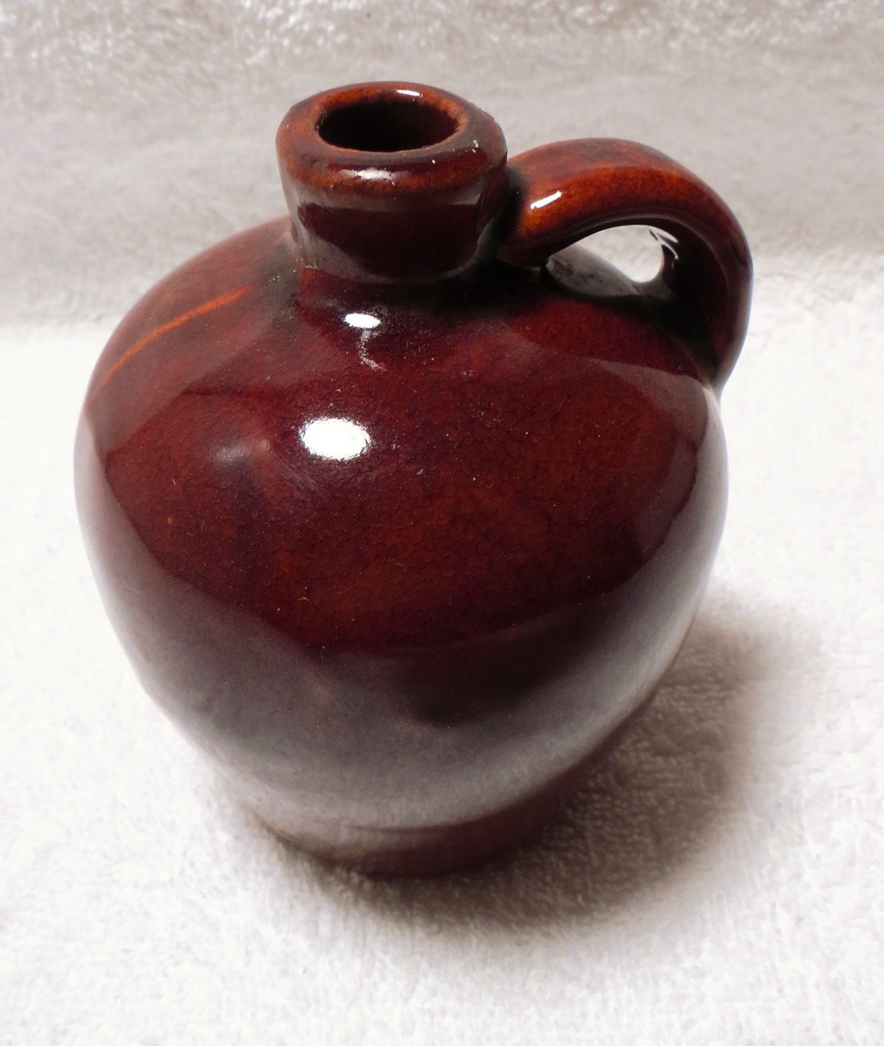 1267x1500 minature brown crock style moonshine mini jug flask ceramic art - Moonshine Jug Drawing