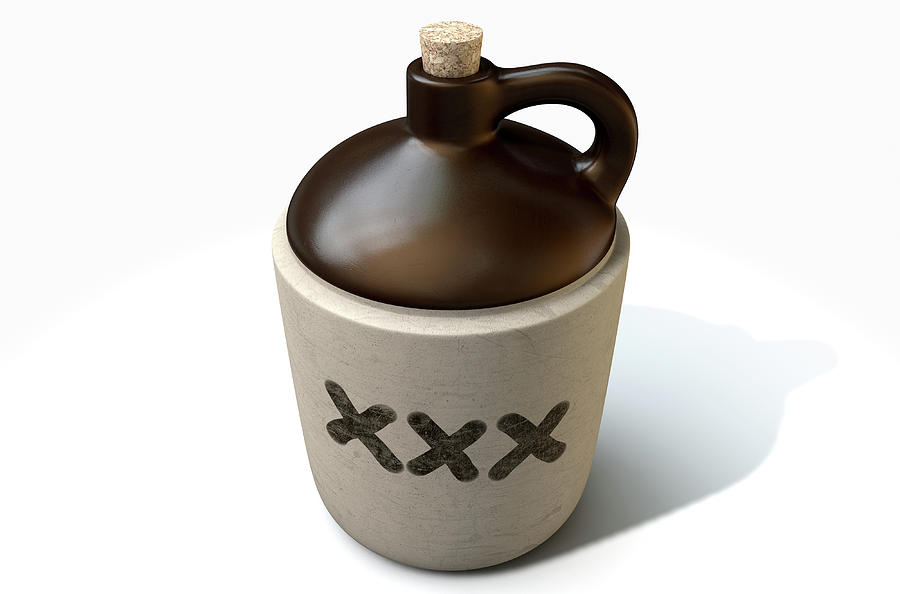 900x594 moonshine jug digital art - Moonshine Jug Drawing