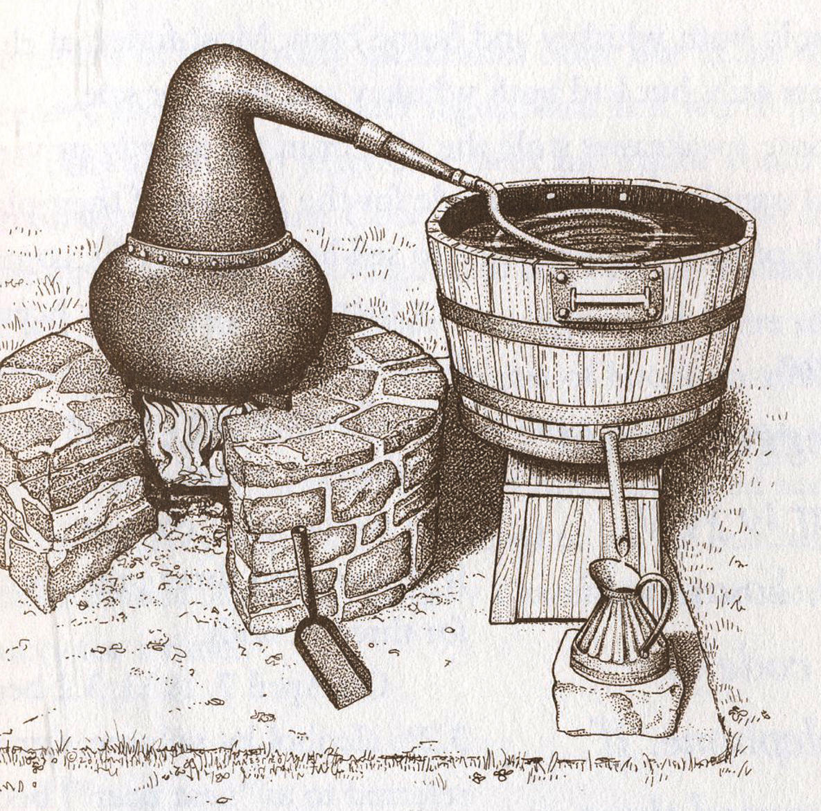 Moonshine Still Drawing at Explore collection of