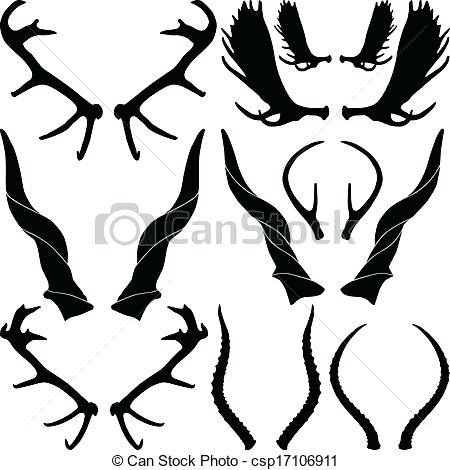 450x470 deer antlers clipart buck moose antler vector procommunication - Moose Antlers Drawing