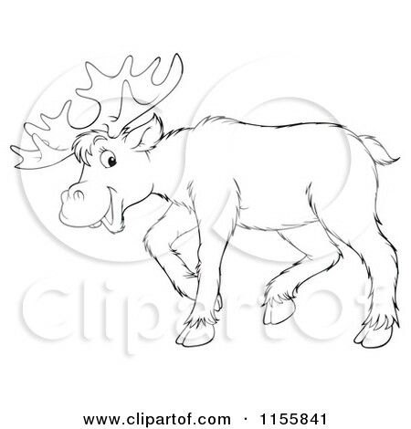 450x470 Cartoon Drawing Ideas Cartoon - Moose Cartoon Drawing