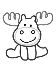 236x305 moose face clipart great free clipart, silhouette, coloring - Moose Face Drawing