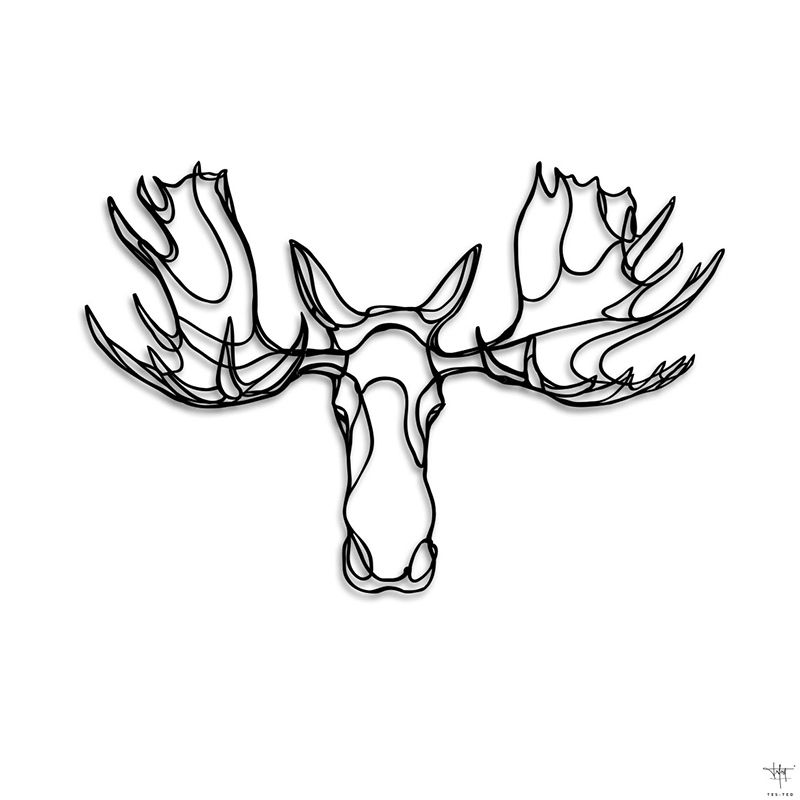 Moose Head Drawing At Paintingvalleycom Explore