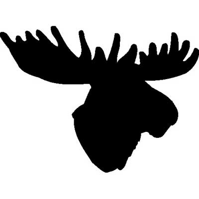 400x400 Moose Head Clipart - Moose Head Drawing