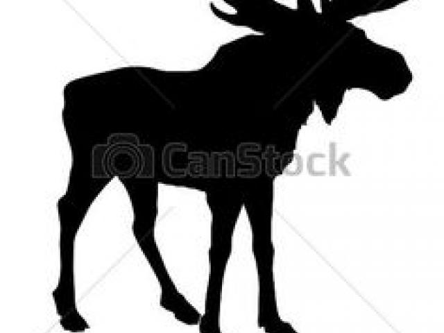640x480 Moose Clipart Line Drawing - Moose Line Drawing