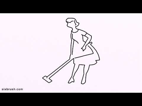 480x360 c how to draw cartoon mop step - Mop Drawing