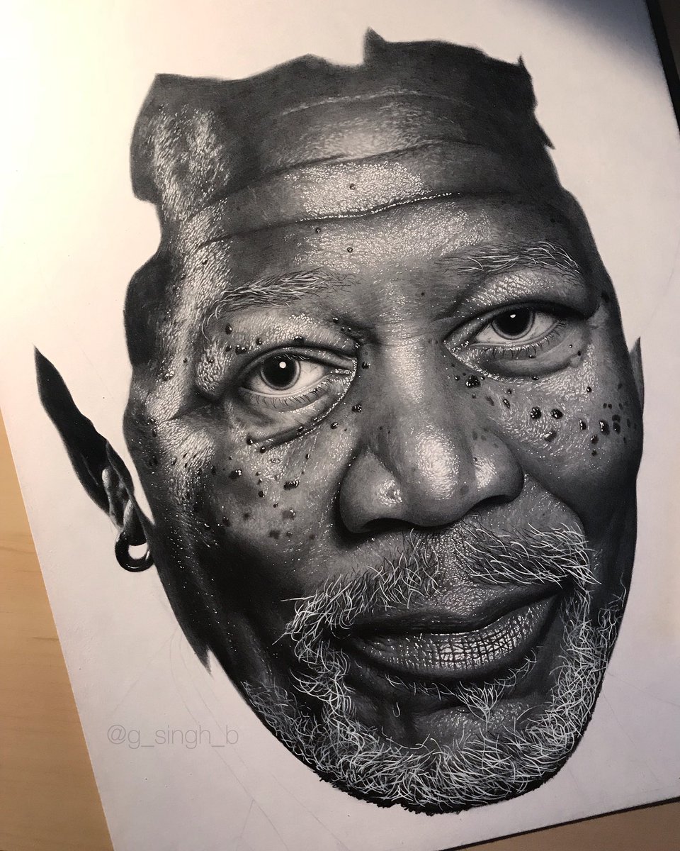960x1200 gurekbal bhachu on twitter here's a drawing i did of biggie back - Morgan Freeman Drawing